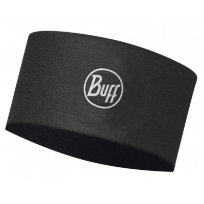 Повязка Buff CoolNet UV+ Wide Headband Solid Black