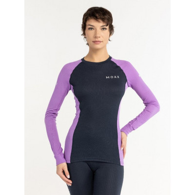 Термофутболка Moax Race LS Navy/Violet W