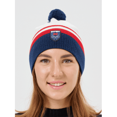 Шапка Nordski Move White/Red/Blue