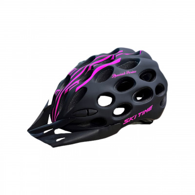 Шлем для лыжероллеров Ski Time black/pink