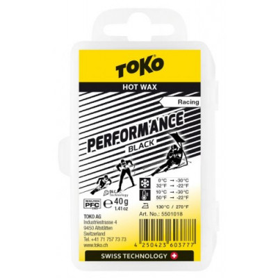 Парафин TOKO Perfomance black -0/-30 40г